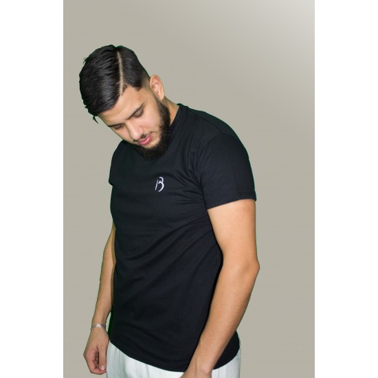 T-SHIRT HOMME COL ROND PREMIUM Broderie côté cœur T-SHIRT HOMME COL ROND PREMIUM Broderie côté cœur